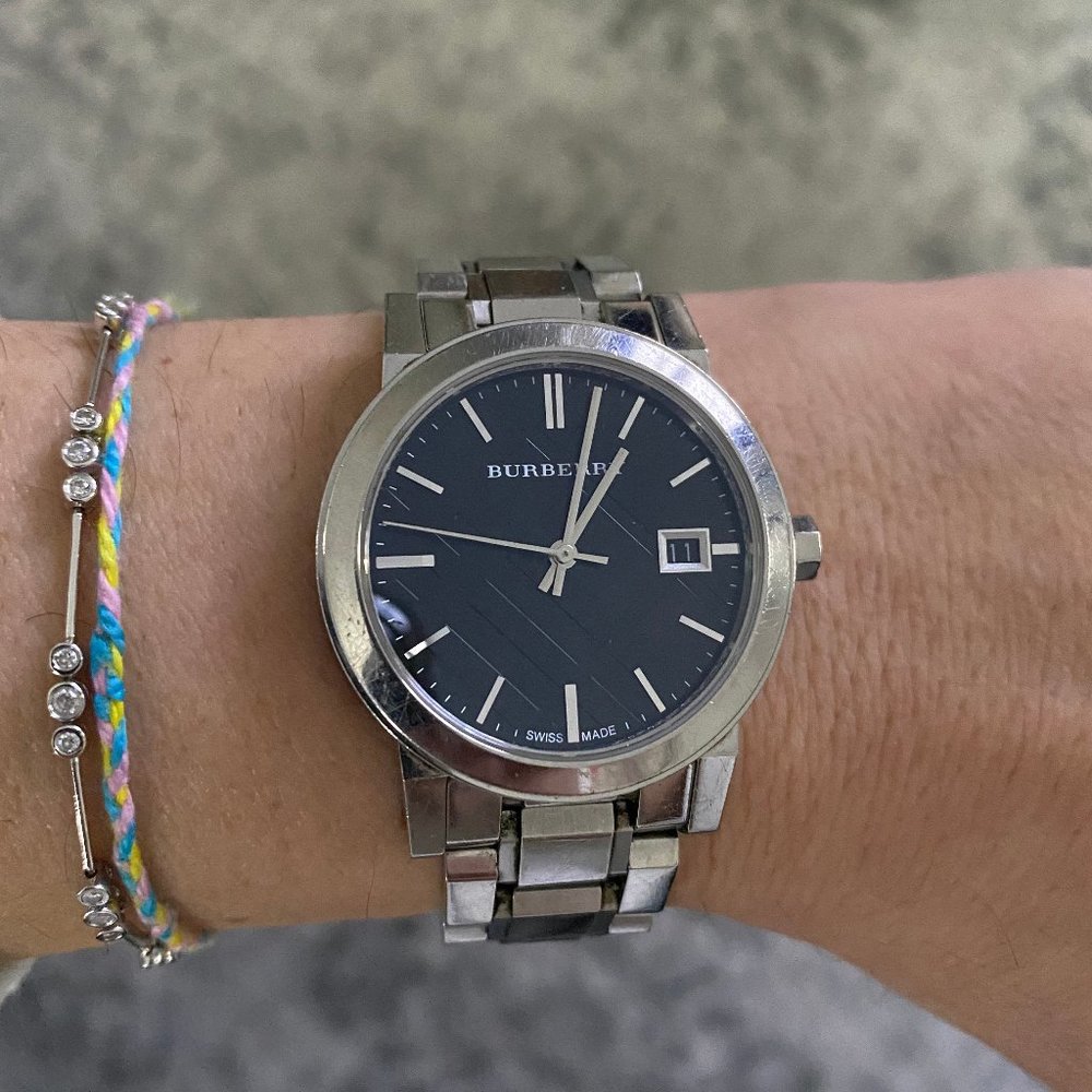 Burberry Check Stamped Bracelet Watch